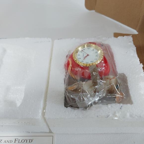 Charming Tails “You‎ Make My Heart Tick” Mouse Ladybug Clock Fitz & Floyd - Picture 3 of 4